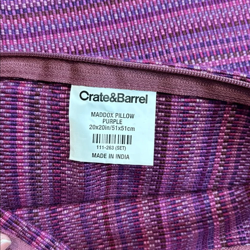 Set/3 CRATE & BARREL 20” x 20